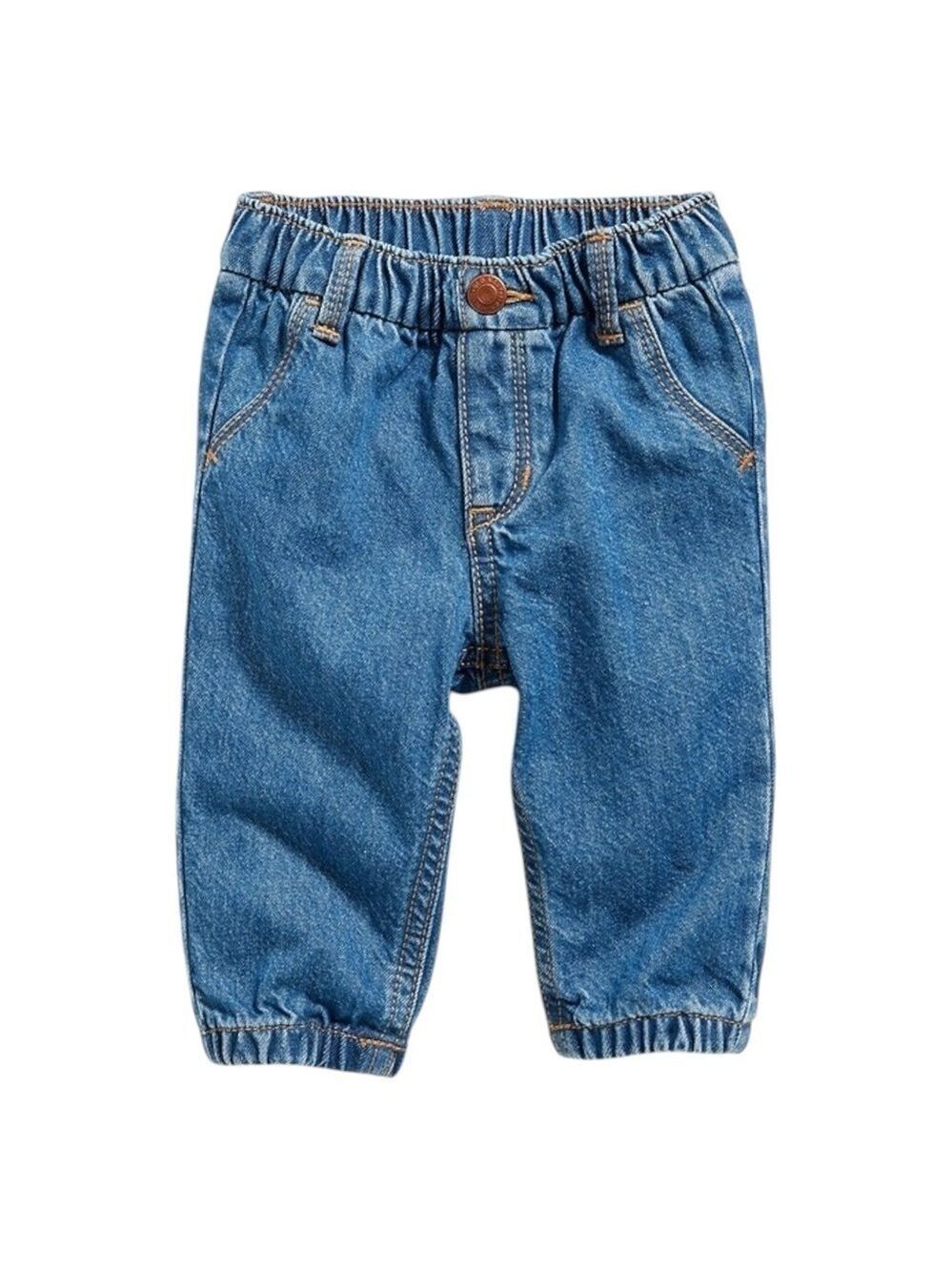 Old Navy Boyfriend Baby Unisex Soft Pull-On Elastic Waist Denim Jean Joggers